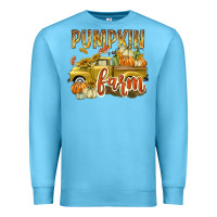 Ocean Blue Pumpkin farm with truck Premium Sweatshirt - texasbilliewilder