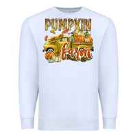 White Pumpkin farm with truck Premium Sweatshirt - texasbilliewilder