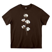 Chocolate Brown cotton Heavy Core Tee - BarkalooDesign