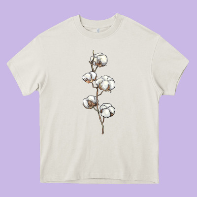 Cotton Heavy Core Tee Designed By Barkaloodesign