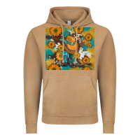 Vintage Camel sunflowers and cowboy boots with cowhide and glitter tumbler Vintage Hoodie - Artiststas
