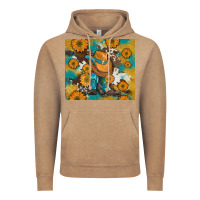 Vintage Coffee sunflowers and cowboy boots with cowhide and glitter tumbler Vintage Hoodie - Artiststas