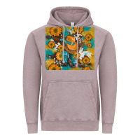 Vintage Zinc sunflowers and cowboy boots with cowhide and glitter tumbler Vintage Hoodie - Artiststas