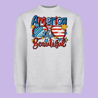America The Beautiful Heavyweight Sweatshirt Designed By Maliassmallbusiness