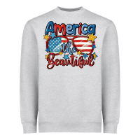 Heather Grey america the beautiful Heavyweight Sweatshirt - MaliasSmallBusiness