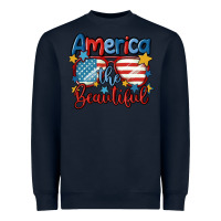 Navy america the beautiful Heavyweight Sweatshirt - MaliasSmallBusiness