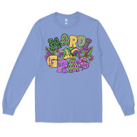 Colony Blue mardi gras Long Sleeve Tee - MaliasSmallBusiness