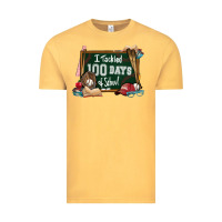 Vintage Mustard I tacked 100 days school Baseball Vintage Tee - NancyCooperArtShop