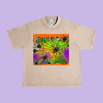 Spiders Halloween Tumbler Urban Heavy Tee Designed By Jasminsmagicworld