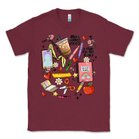 Burgundy can't talk right now doing teacher stuff Classic Tee - MaliasSmallBusiness
