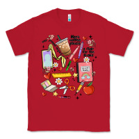 Red can't talk right now doing teacher stuff Classic Tee - MaliasSmallBusiness
