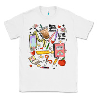 White can't talk right now doing teacher stuff Classic Tee - MaliasSmallBusiness