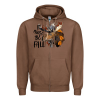 Chestnut It Moose Be Fall Zipper Hoodie - LillyAllenDesigns