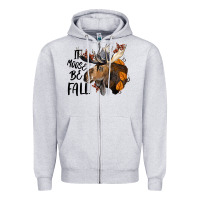 Heather Grey It Moose Be Fall Zipper Hoodie - LillyAllenDesigns