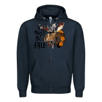Navy It Moose Be Fall Zipper Hoodie - LillyAllenDesigns