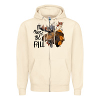 Sandshell It Moose Be Fall Zipper Hoodie - LillyAllenDesigns