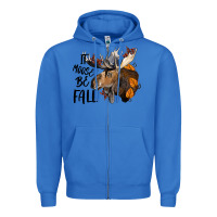 True Royal It Moose Be Fall Zipper Hoodie - LillyAllenDesigns