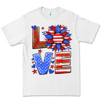White love america sunflower Premium Tee - HRA Design Shop