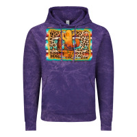 Cloud Purple cactus western leopard Vintage Hoodie - AdoDesignShop