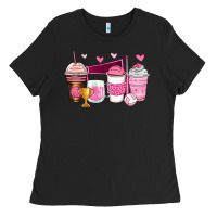 Black volleyball coffee cups Ladies Tee - Zillion Design Studio