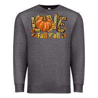Charcoal Heather Love Fall Y'all Premium Sweatshirt - texasbilliewilder