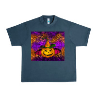 Midnight Navy halloween jack o'lantern tumbler Urban Heavy Tee - Jasminsmagicworld