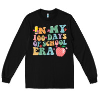 Black in my 100 days of school era Long Sleeve Tee - MaliasSmallBusiness