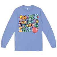 Colony Blue in my 100 days of school era Long Sleeve Tee - MaliasSmallBusiness