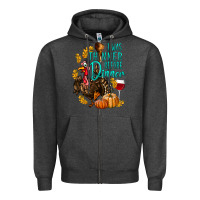 Charcoal Heather I Was Thinner Before Dinner Turkey Thanksgiving Zipper Hoodie - LillyAllenDesigns