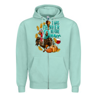 Seafoam I Was Thinner Before Dinner Turkey Thanksgiving Zipper Hoodie - LillyAllenDesigns