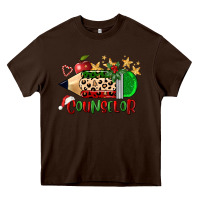 Chocolate Brown christmas counselor pencil Heavy Core Tee - FaDigitalArtStudio