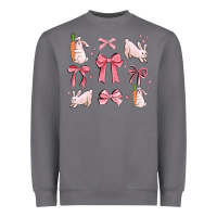 Storm pink ribbons with rabbits Heavyweight Sweatshirt - MaliasSmallBusiness