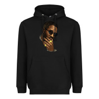 Black black man Heavyweight Hoodie - NancyCooperArtShop