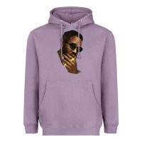 Lavender black man Heavyweight Hoodie - NancyCooperArtShop
