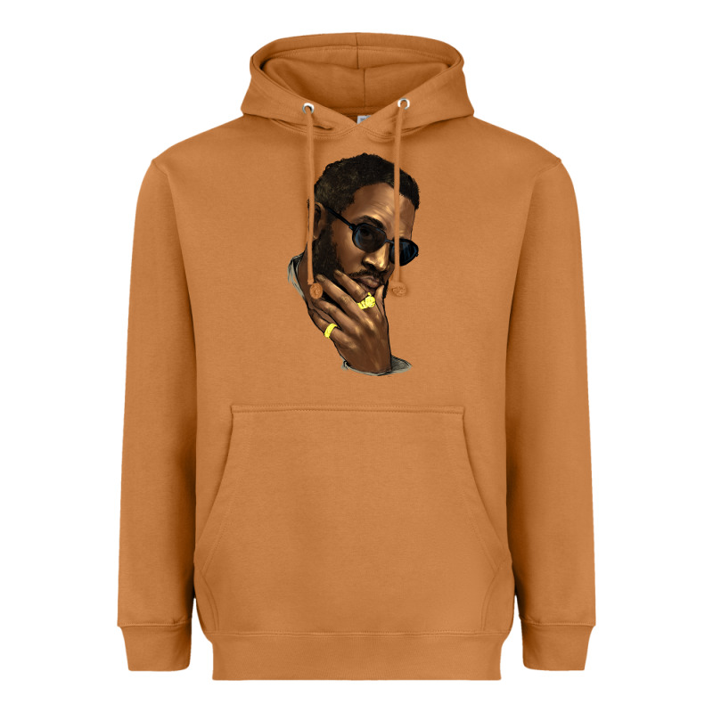 Black Man Heavyweight Hoodie by NancyCooperArtShop | Teevron