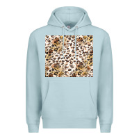 Blue Mist leopard Premium Hoodie - TumblerDesignByShophia