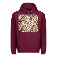 Burgundy leopard Premium Hoodie - TumblerDesignByShophia