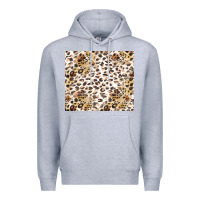 Heather Grey leopard Premium Hoodie - TumblerDesignByShophia