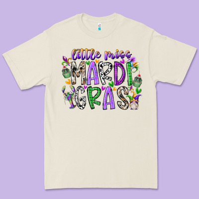 Little Miss Mardi Gras Premium Tee Designed By Racoondesign