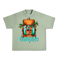 Oil Green camp life camp backpack Urban Heavy Tee - AdoDesignShop