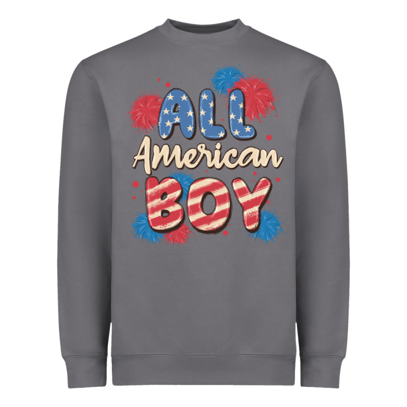All American Boy Heavyweight Sweatshirt by MaliasSmallBusiness | Teevron