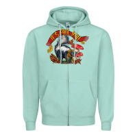 Seafoam It's Fall Y'all Skunk Zipper Hoodie - LillyAllenDesigns