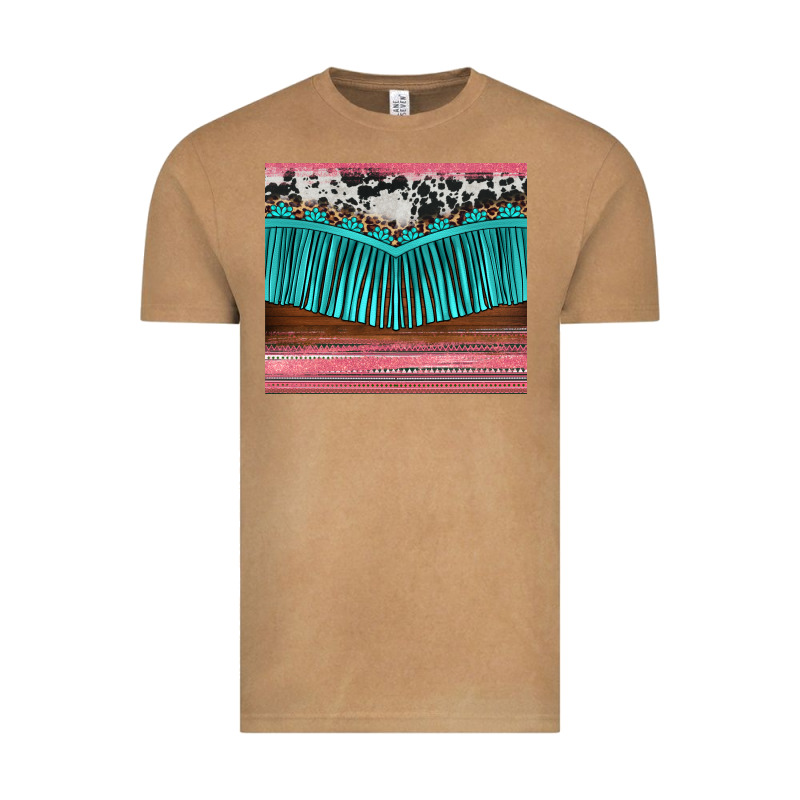 Western Fringe Cowhide Leopard Vintage Tee by BarkalooDesign | Teevron