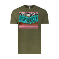 Vintage Olive western fringe cowhide leopard Vintage Tee - BarkalooDesign