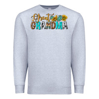 Heather Grey Western Great Grandma Premium Sweatshirt - texasbilliewilder
