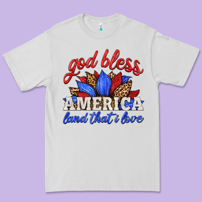 God Bless America Land That I Love Premium Tee Designed By Hra Design Shop
