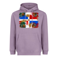 Lavender Mexican and Puerto Rico Flag Heavyweight Hoodie - texasbilliewilder