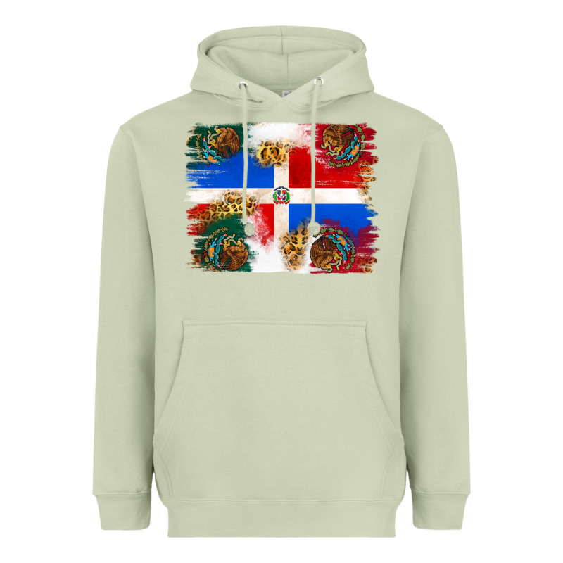 Mexican And Puerto Rico Flag Heavyweight Hoodie by texasbilliewilder | Teevron