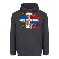 Smoke Mexican and Puerto Rico Flag Heavyweight Hoodie - texasbilliewilder