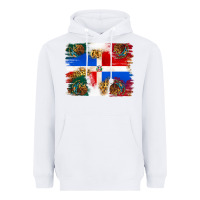 White Mexican and Puerto Rico Flag Heavyweight Hoodie - texasbilliewilder